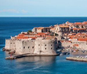 Red roofs of the old town in Dubrovnik