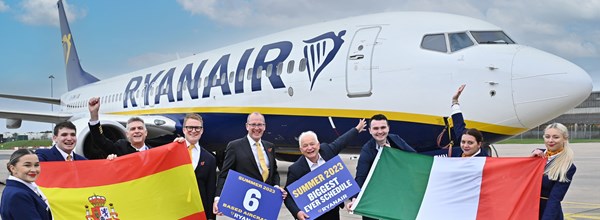 Ryanair to add a sixth aircraft to its BHX fleet from summer 2023