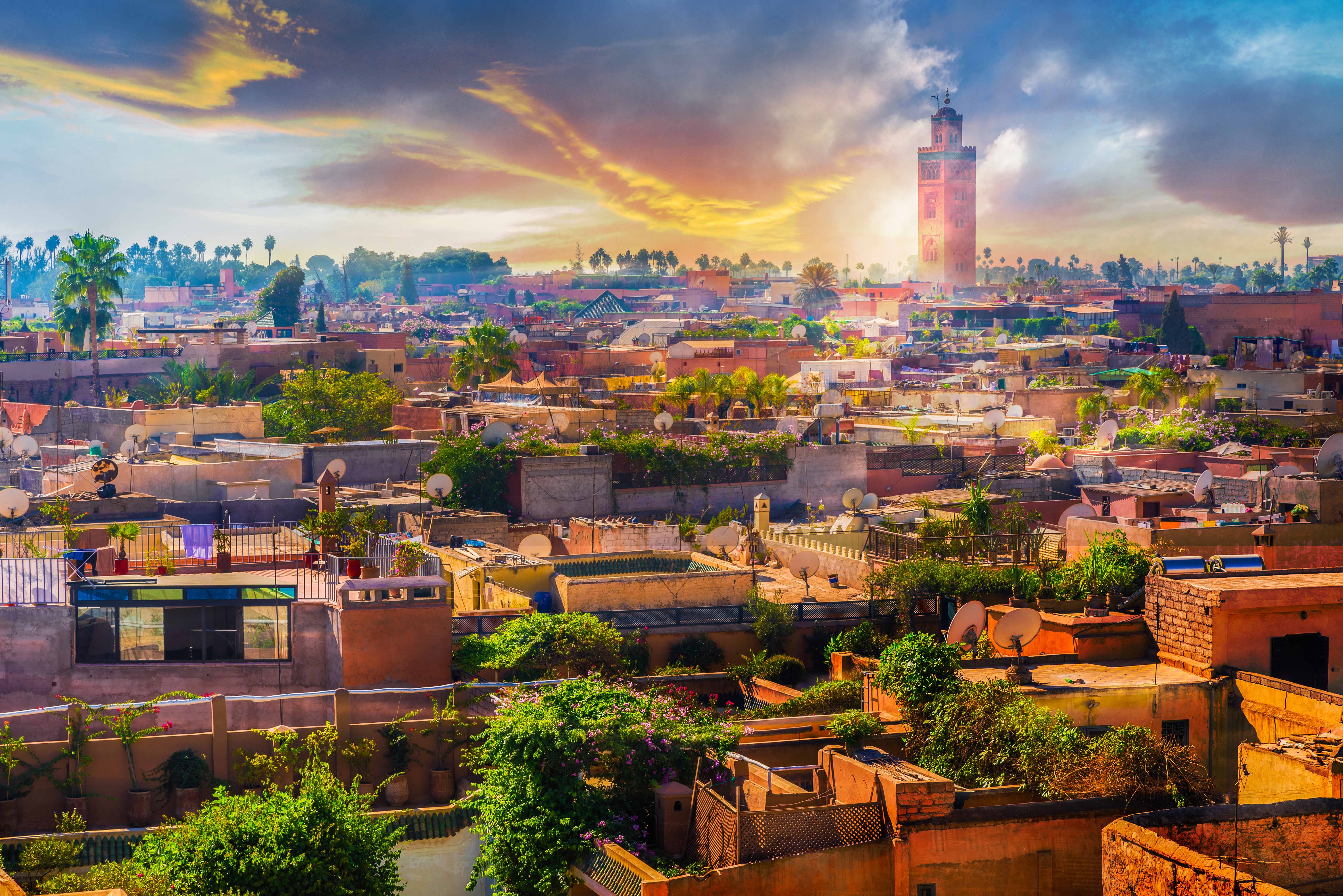 Panoramic views of Marrakesh